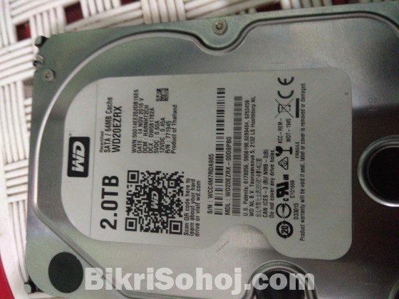 Western Digital 2000gb hard disk